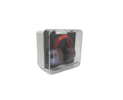Kopfhöher-Aufbewahrungsbox Set in Silber/Rot mit Pinzette, Behälter und Saugnapf