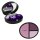 Aufbewahrungsbox für Kontaktlinsen als Set in "Schminkkastenform" in Violett - mit Pinzette und Spiegel