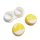 Coole Kontaktlinsen Aufbewahrungsbox SET mit Brillendesign in Gelb + Zubehör