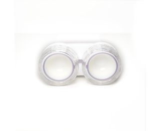Kontaktlinsenbox modern sehr stabil handlich mit Gummiverschluss Lila