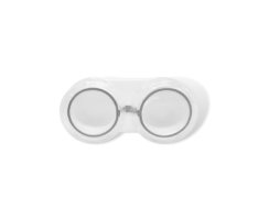Kontaktlinsenbox-modern-sehr stabil-handlich-mit Gummiverschluss-Grau