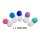 PREMIUM - Farblinsen / Monatslinsen - Bonito Blue-Beige No.1 - SH (Silicon-Hydrogel) 0.00 DPT (OHNE Stärke) + GRATIS BOX