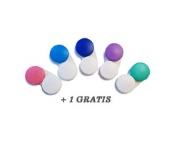 Blaue Linsen für dunkle Augen - Monatslinsen - Bonito Blue-Beige LuxDelux (Silicon-Hydrogel) -2.00 DPT (in Minus) + GRATIS BOX