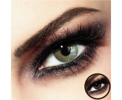 Farbige Kontaktlinsen mit Stärke für dunkle Augen Fidelio Beige-Brown + GRATIS BOX -3.50 DPT (in Minus)