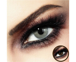Kontaktlinsen für braune Augen mit Stärke - Baracuda Gray + GRATIS BOX -3.50 DPT (in Minus)