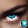 LuxDelux Blue Moonlight - blaue Motivlinsen mit schwarzen Rand + GRATIS Kontaktlinsenzubehör Set als Geschenk