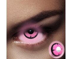 Farbige Kontaktlinsen UV - Neon PinkTarget (ohne Stärke)