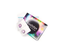 UV - Neon Pink Target Farbige Kontaktlinsen - Schwarzlicht leuchtende Motivlinsen