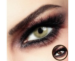 Lime Green Farbige Kontaktlinsen ohne Stärke 0.00 stark deckende Silikon Hydrogel Linsen
