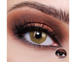 Moonlight Green - grüne Farbige Kontaktlinsen - perfekt für Cosplay - 3 Monatslinsen