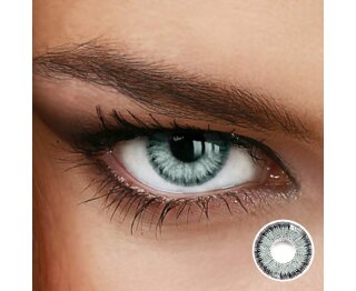 Farbige Kontaktlinsen Marble Gray - Grau - Grün (ohne Stärke)