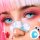 Anime Light Blue LuxDelux Motivlinsen - hellblaue Jahreslinsen für Halloween und Cosplay