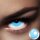 Anime Light Blue LuxDelux Motivlinsen - hellblaue Jahreslinsen für Halloween und Cosplay