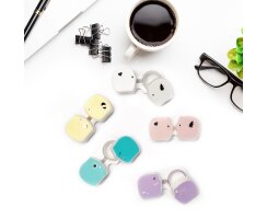 Animal Kontaktlinsenbehälter - Dual Case - niedlich in verschiedenen Farben Weiss