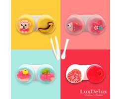 Cute Contact Lens Case - Kontaktlinsenaufbewahrung Box mit Zubehör verschiedene Designs