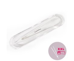 XXL Kontaktlinsen Silikon Pinzette - äußerst hilfreich bei langen Fingernägeln + Pinzettenbox transparent