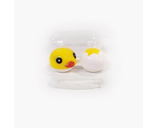 Kleines Küken Gelb - Cute Contact Lens Case - Kontaktlinsenaufbewahrung Box - 4-Teilig