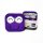 Kontaktlinsen Aufbewahrungsbox SET - Smiley - in lila (purple) mit Wangen