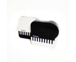Piano Kontaktlinsen Aufbewahrungsbox SET Kit - Box Kunststoff Klavier Spiegel Reisebox Lagerung für Linsen Container