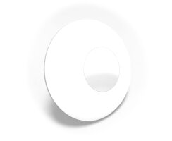 LuxDelux Halloween Farbige Kontaktlinsen ohne Stärke - White Out - Weiß