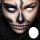 LuxDelux Halloween Farbige Kontaktlinsen ohne Stärke - White Out - Weiß