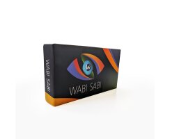 WABI SABI Platin Gray Farbige Kontaktlinsen - hellgrau -  mit und ohne Stärke - hochdeckende 3 Monatslinsen -4.50 in Minus