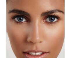 WABI SABI Deep Blue Farbige Kontaktlinsen - blau -  mit und ohne Stärke - hochdeckende 3 Monatslinsen -2.25 in Minus