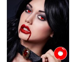 Vampire Red rote Crazy Farbige Kontaktlinsen - (076)...