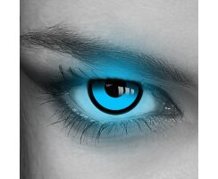 UV Neon Blue - LuxDelux leuchtende Schwarzlicht Motivlinsen (ohne Stärke)