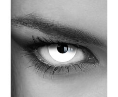 Halloween Kontaktlinsen miot Stärke weiß - White Out LuxDelux (-0.50 DPT)