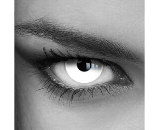 Kontaktlinsen für Halloween mit Stärke - White Out LuxDelux (-1.00 DPT)