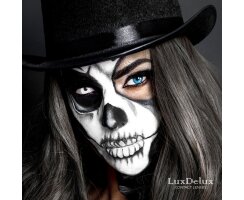Kontaktlinsen für Halloween mit Stärke - White Out LuxDelux (-1.00 DPT)