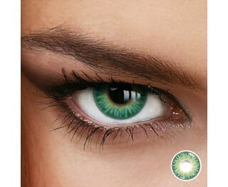 Farbige Kontaktlinsen Dreamy Grün (Rainbow Green) (ohne Stärke)
