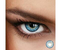 Farbige Kontaktlinsen Cherie Blue (ohne Stärke)