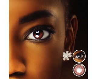 Farbige Kontaktlinsen True Hazel - 2-tone Design - LuxDelux©