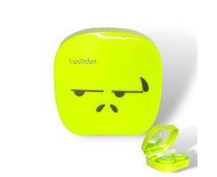 Kontaktlinsen Aufbewahrungsbox SET - Face/Smiley - in Grün