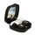 Kontaktlinsen gruselige schwarze Aufbewahrung   / Aufbewahrungsbox als Set mit Pinzette, Behälter, Spiegel und Fläschen für Unterwegs  - Face / Smiley
