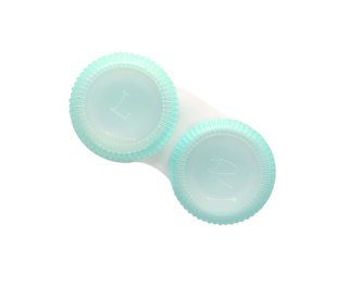 Kontaktlinsenbehälter - Aufbewahrungsbox - Grn - transparent und kompakt
