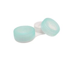 Kontaktlinsenbehälter - Aufbewahrungsbox - Grün / Green - transparent und kompakt