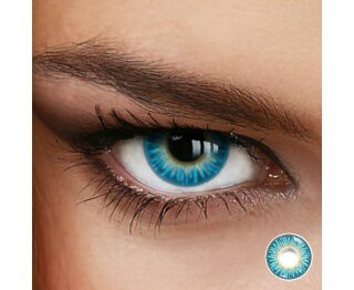 Farbige Kontaktlinsen Rainbow Aqua - 9.00