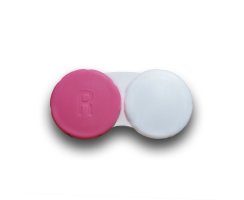 Kontaktlinsenbox - sehr stabil und handlich - Pink