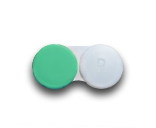 Kontaktlinsenbox - sehr stabil und handlich - Grün