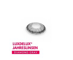 Farbige Kontaktlinsen Diamond Gray (MIT und OHNE Stärke/Power - von Minus -12.00 DPT bis Plus +5.00 DPT)