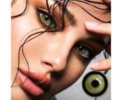 Fidelio Beige-Brown Premium Silicon-Hydrogel ohne Stärke - braun grüne farbige Kontaktlinsen perfekt für sehr dunkle Augen
