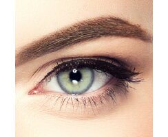 LuxDelux Toco Inter-Gray Farbige Kontaktlinsen ohne Sträke - Monatslinsen Grau Beige und hohe Deckkraft